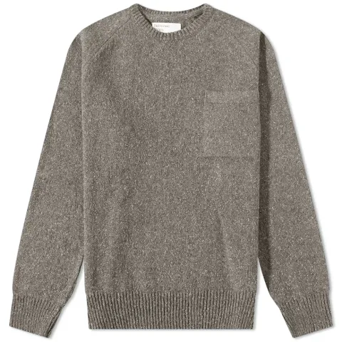 Loose Pocket Crew Knit