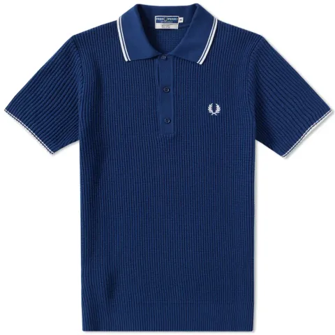 Fred Perry Reissues Textured Knitted Polo