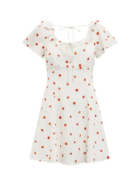 Forever New Riley Petite Ruffle Neck Mini Dress