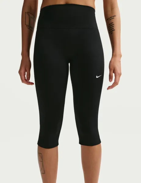 Nike One High-Waisted Capri Leggings Black Mix