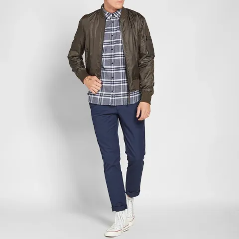 Ripstop Nylon Bomber Jacket