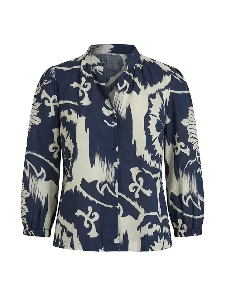 James Lakeland Ornamental Print Cotton Shirt