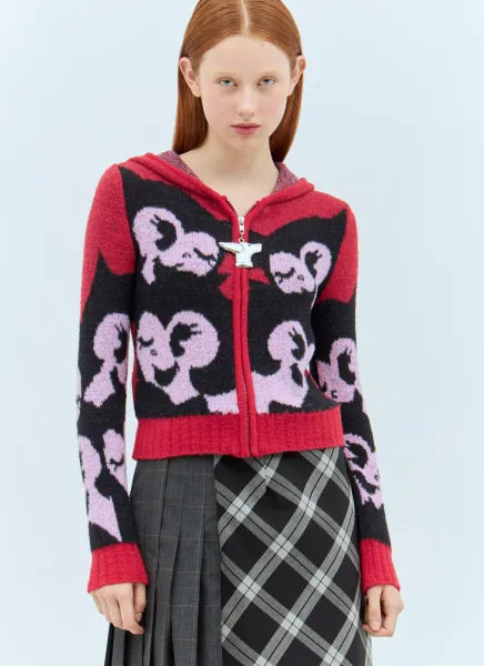 Zip-Up Hooded Cardigan
