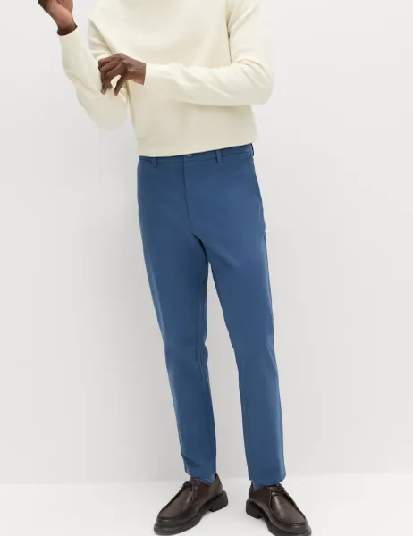 Marks & Spencer The Ultimate Slim Fit Twill Chinos Chambray