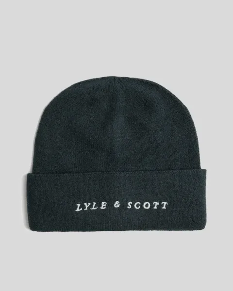 Lyle & Scott Script Logo Beanie
