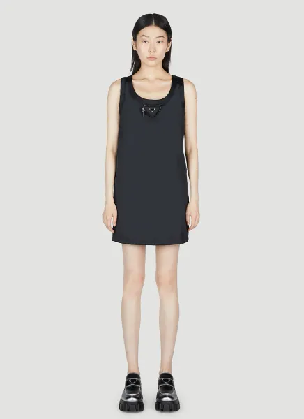 Re-Nylon Pouch Mini Dress
