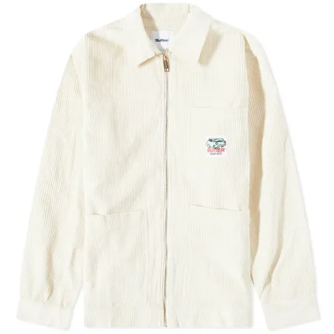 High Wale Cord Zip Overshirt