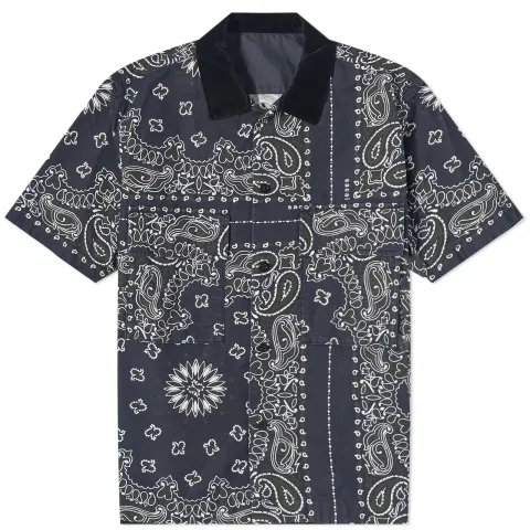 Bandana Print Short Sleeve Shirt