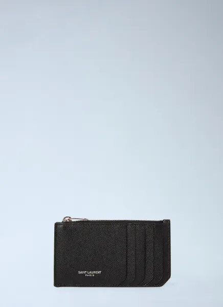 Saint Laurent Paris Fragments Zipped Cardholder