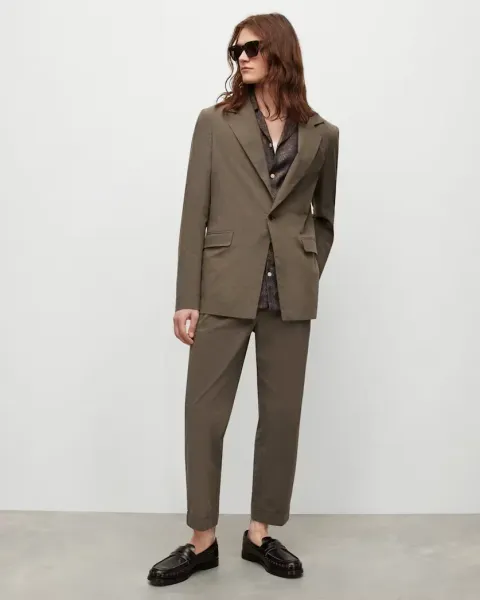 Capella Mid-Rise Cropped Taper Trousers