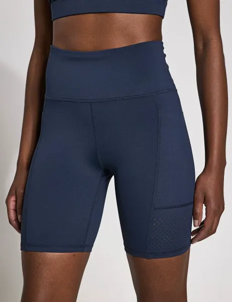 Lilybod Lottie High Waisted Gym Shorts Navy