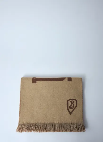Logo Wool Scarf