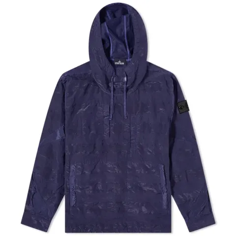 Striped Nylon Metal Smock