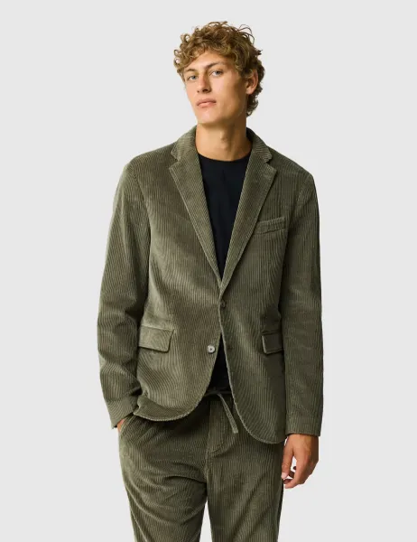 Rodd & Gunn Blackpool Corduroy Smart Jacket Dark Green