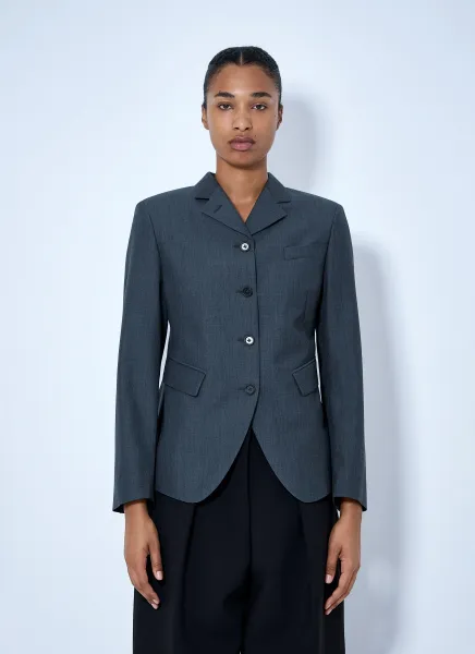Single-Breasted Tailored Blazer