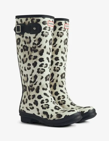 Hunter Animal Print Tall Wellington Boots