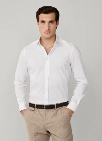 Tailored Fit Formal Stretch Poplin Shirt