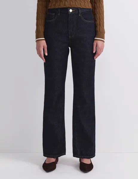 Sportscraft Straight Leg Jeans Navy