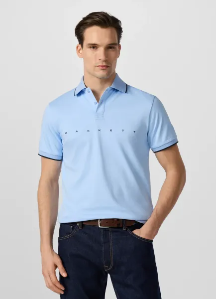Classic Fit Short Sleeve Branded Polo