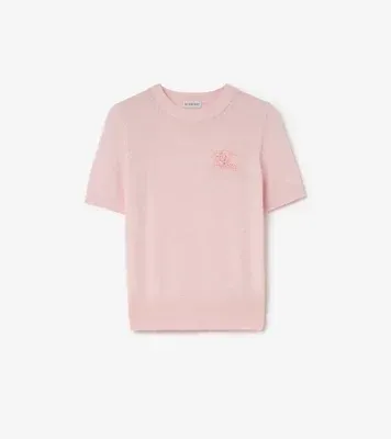 Knight Wool Cotton Top in Mallow pink - Women, Lace