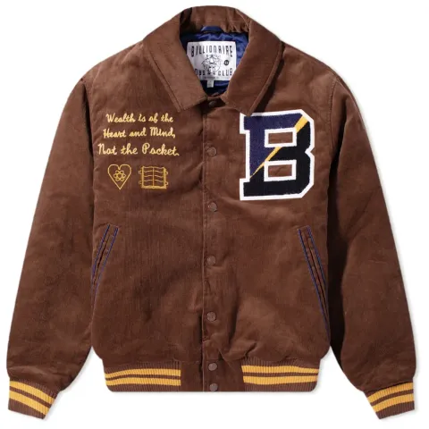 Corduroy Collared Varsity Jacket