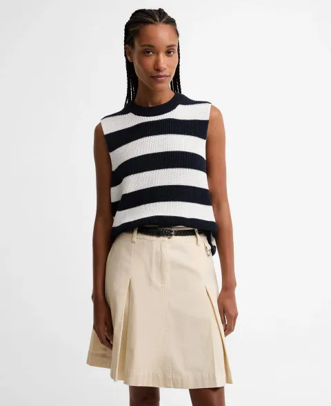 Cartmel Striped Knitted Vest