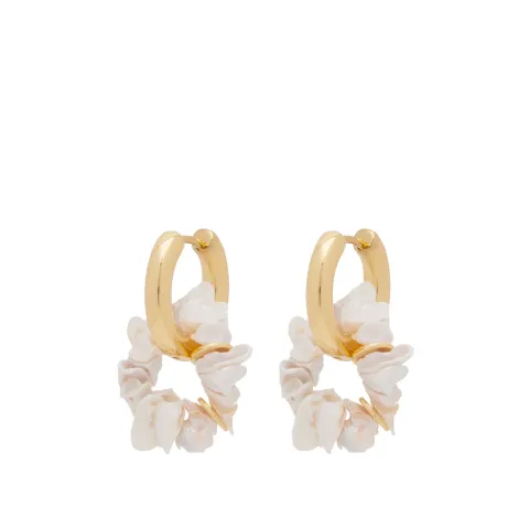 Pearl Power Hoop Earrings