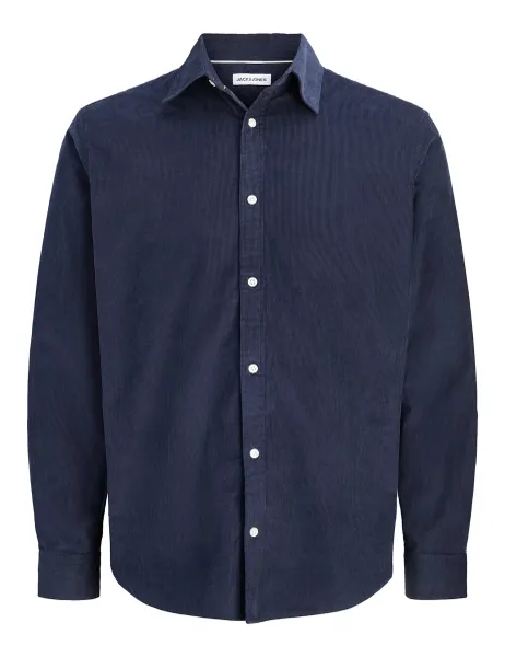 Jack & Jones Pure Cotton Cord Overshirt Navy