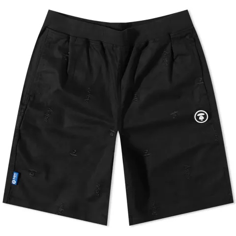 AAPE Street Baseball Embroidered Shorts
