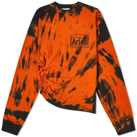 Long Sleeve Tiger Dye Tech Hole T-Shirt