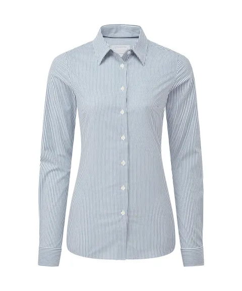 Schöffel Country Norfolk Shirt - Force Blue Stripe