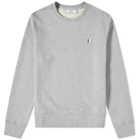 AMI Small Tricolour Logo Crew Sweat
