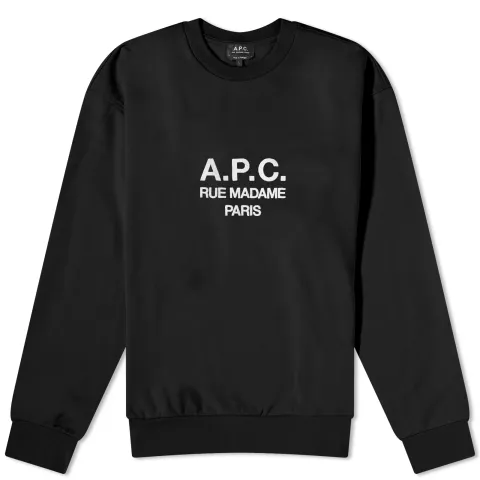 A.P.C. Rufus Embroidered Logo Crew Sweat