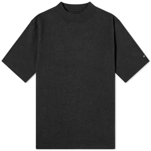 Recycled Cotton Heavy Mock Neck T-Shirt