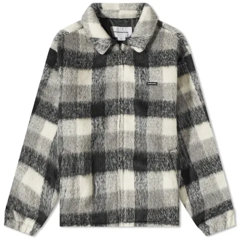 Brushed Check Zip Jacket