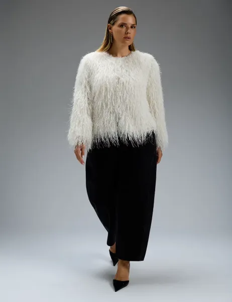 Fringed Jacket Ecru