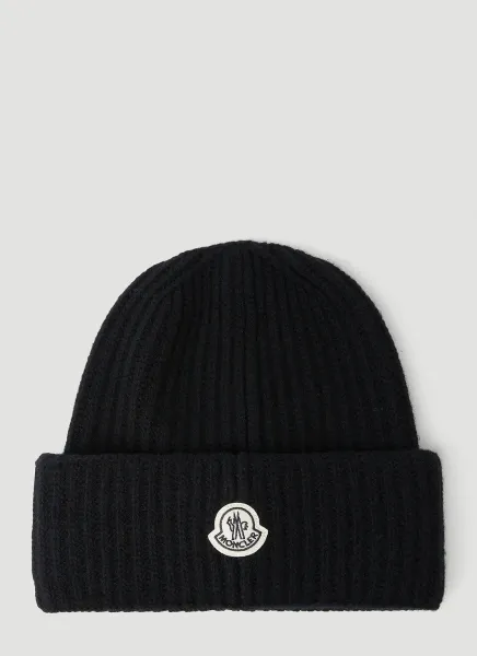 Logo Patch Beanie Hat