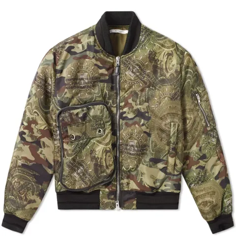 Dollar Camo Bomber Jacket