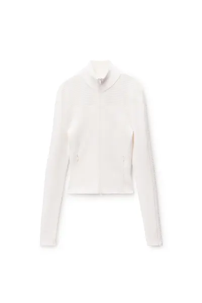 Debossed Logo Fitted Jacket