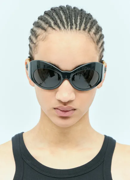 Oval Shield Sunglasses