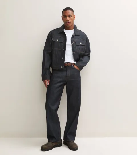Jack & Jones Men's Navy Classic Straight Leg Jeans