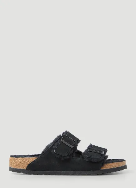 Arizona Shearling Two Strap Sandals