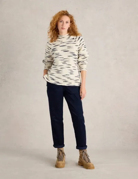 White Stuff Cord Patch Pocket Trousers Navy