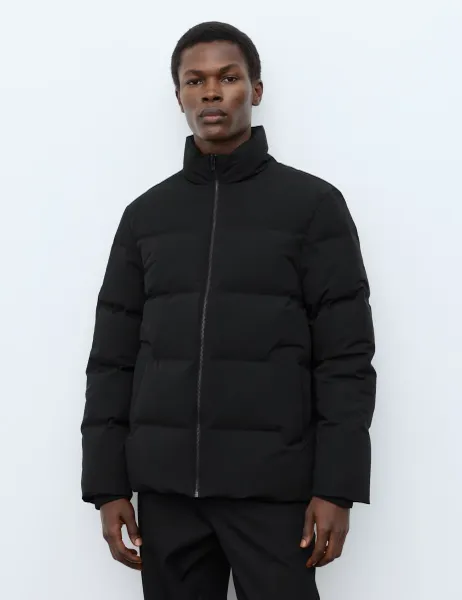 Autograph Feather & Down Funnel neck Puffer Jacket with Stormwear