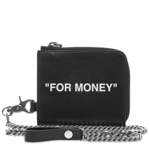 Calf Skin Quote Chain Wallet
