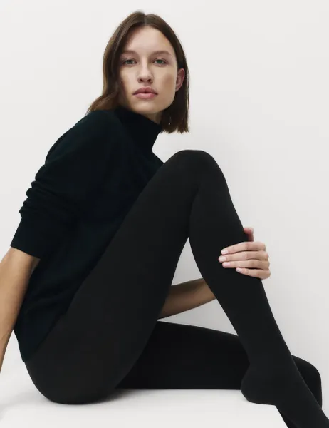 Marks & Spencer 180 Denier Thermal Heatgen Medium Tights Black