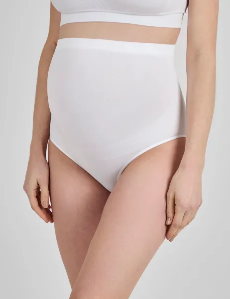 2 Pack Maternity High Waisted Briefs White/Black
