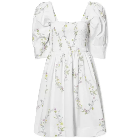 Printed Cotton Poplin Mini Dress