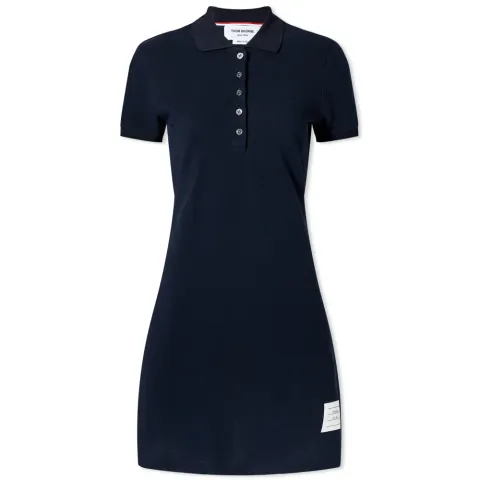 Flared Tennis RWB Stripe Pique Mini Dress