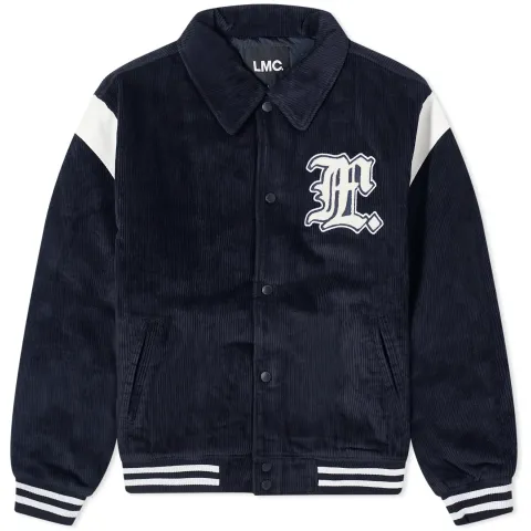 Gothic Corduroy Varsity Jacket